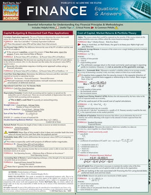 Finance Equations & Answers by Florida Institute of Finance