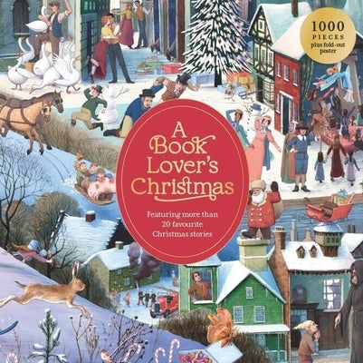 A Book Lover's Christmas 1000 Piece Puzzle: A 1000-Piece Jigsaw Puzzle by Kirkham, Michael