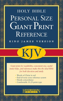 Personal Size Giant Print Reference Bible-KJV by Hendrickson Publishers