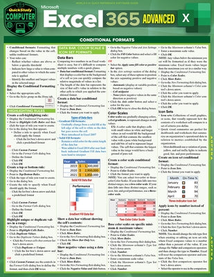 Microsoft Excel 365 Advanced: A Quickstudy Laminated Reference Guide by Frye, Curtis