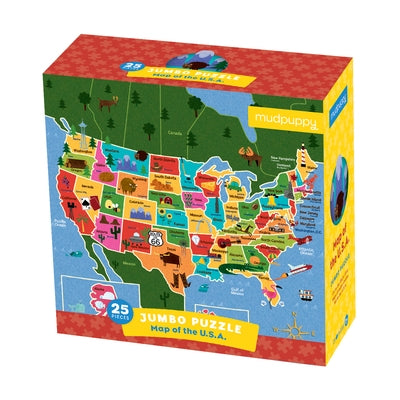 Map of the U.S.A. Jumbo Puzzle by Mudpuppy