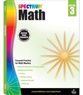 Spectrum Math Workbook, Grade 3: Volume 44 by Spectrum