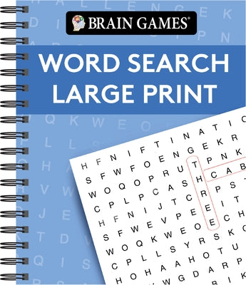 Brain Games - Word Search Large Print (Blue) by Publications International Ltd