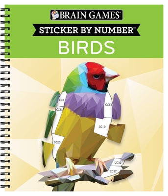 Brain Games - Sticker by Number: Birds (42 Images to Sticker) by Publications International Ltd