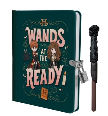 Harry Potter: Wands at the Ready Lock & Key Diary by Insights