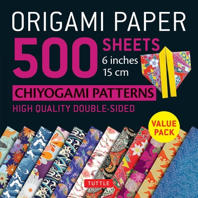 Origami Paper 500 Sheets Chiyogami Patterns 6 15cm: Tuttle Origami Paper: Double-Sided Origami Sheets Printed with 12 Different Designs (Instructions by Tuttle Studio