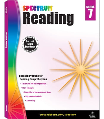 Spectrum Reading G.7 Workbook, Grade 7: Volume 54 by Spectrum