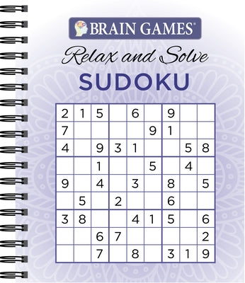 Brain Games - Relax and Solve: Sudoku (Purple) by Publications International Ltd