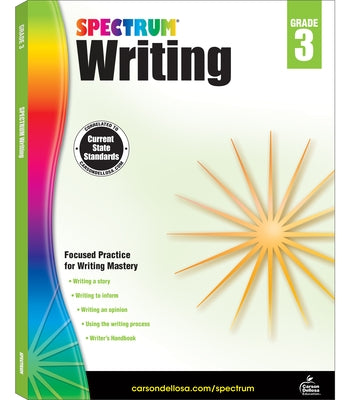 Spectrum Writing, Grade 3: Volume 95 by Spectrum