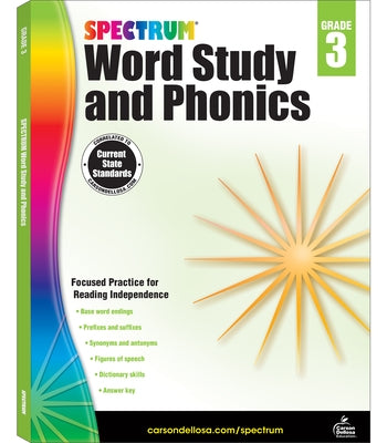 Spectrum Word Study and Phonics, Grade 3: Volume 89 by Spectrum