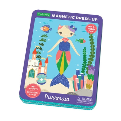 Magnet Tin Figure Purrmaid by Waycott, Flora