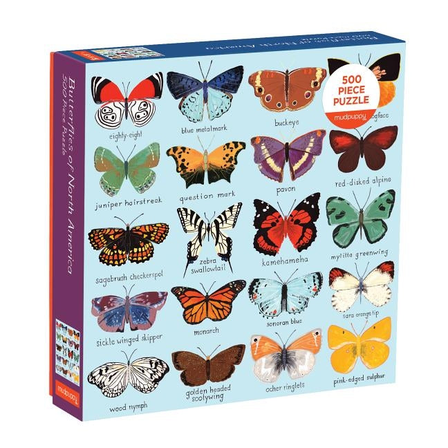 Butterflies of North America 500 Piece Family Puzzle by Mudpuppy