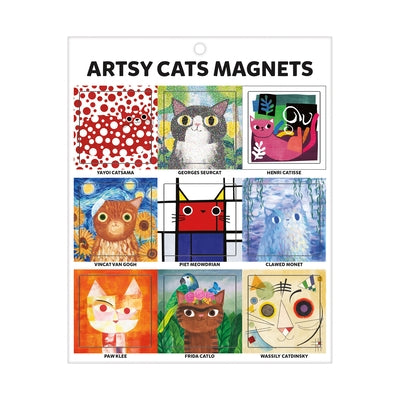 Magnets Artsy Cats by Rozelaar, Angie