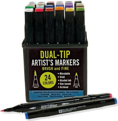 Studio Series Dual Tip Art Markers by Peter Pauper Press, Inc